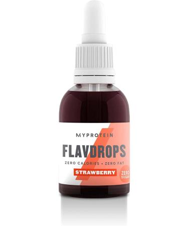 Myprotein Flavdrops Strawberry - Pack of 2 (2x50ml) | Flavor Enhancer for Drinks & Recipes - Buy Online on GoSupps.com