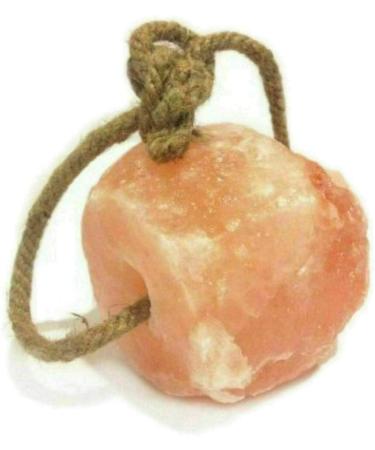 Horses Lick Natural Pink Salt Natural shape salt with strong hanging Rope | Suitable for all Animals | 1-2KG - Buy Online on GoSupps.com
