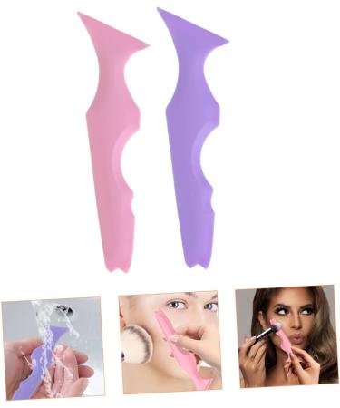 FRCOLOR 2pcs Silicone Beauty Ruler Lip Liner Eye Shadow Marscara Shadow Guide Template Eyelash Tool Face - Buy Online on GoSupps.com