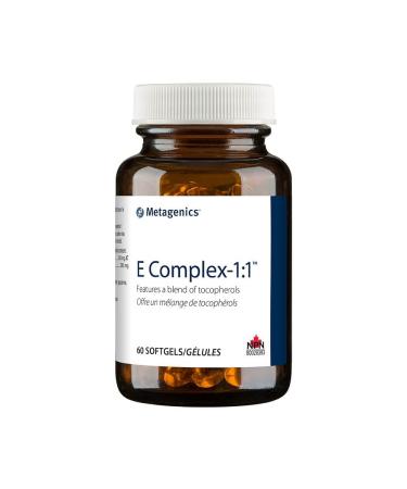 Metagenics - E Complex-1:1 - Vitamin E Complex - Antioxidant Support - 60 Softgels