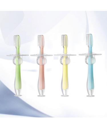 Minkissy 8 PCS Silicone Bite Ring & Toddler Toothbrush Set - Infant Dental Care & Training Brush - Buy Online on GoSupps.com