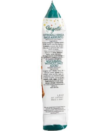 Spigotte Pandiluna - Crispy Wholemeal Bread Slices No Added Salt Olive Oil and Sourdough - Fresh Packs Pack of 7 x 250g - Buy Online on GoSupps.com