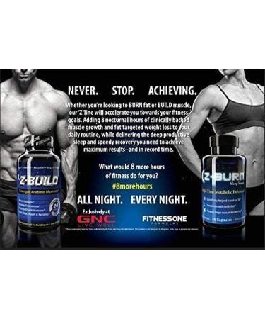 Z-BURN -- 60 Capsules -- Night Time Fat Loss Supplement - "Sleep Great Lose Weight!" - Scientifically designed to attack fat all night long while promoting deeper more productive sleep without morning grogginess. RESULTS GUARANTEED - Buy Online on GoSupps.com