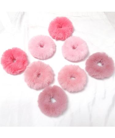 3Pairs Fuzzy Scrunchies Pom Pom Hair Tie Hair Bands Hair Rope Elastic Hair Ties Hair Bobbles Ponytail Holders Hair Accessories Hair Bobbles(Mixed Colors) - Buy Online on GoSupps.com