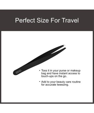 Deborah Lippmann Tweezers Slant Pointed | Precise for Plucking Eyebrows Splinters Hair Removal Shape | Easy to Use Professional Stainless Steel - Buy Online on GoSupps.com