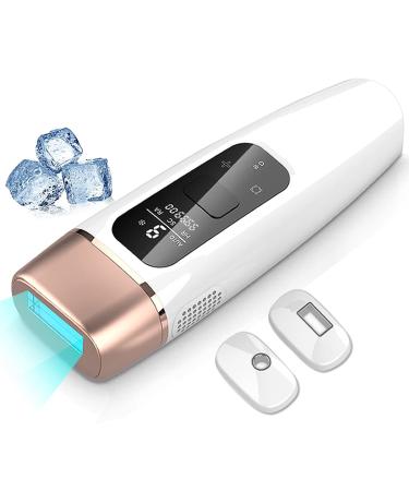 Laser Hair Removal for Women and Men  3-In-1 IPL Hair Removal Device with Sapphire Ice-Cooling Technology  Painless Result  Safe and Long-Lasting for Face Leg Arm Back Bikini Line Whole Body Hair
