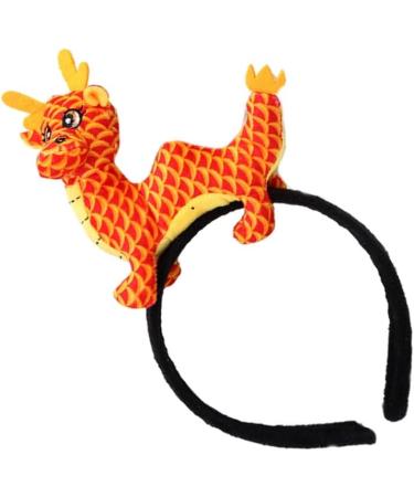 TQUXNGA Chinese Seraphim Headband for Women Girls Cute Dragon Chinese Zodiac Headwear Plush Dragon for New Year Party Red - Buy Online on GoSupps.com