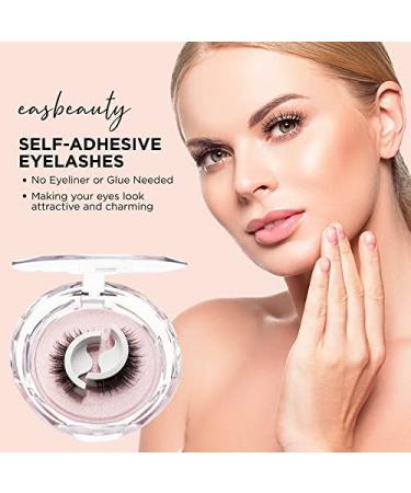 EASBEAUTY Self Adhesive Reusable Eyelashes - Natural Look, No Glue, 2 Pairs - Buy Online on GoSupps.com