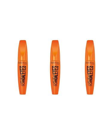 Rimmel London Volume Flash Scandal Eyes Mascara Black 001 0.41 oz (Pack of 3)