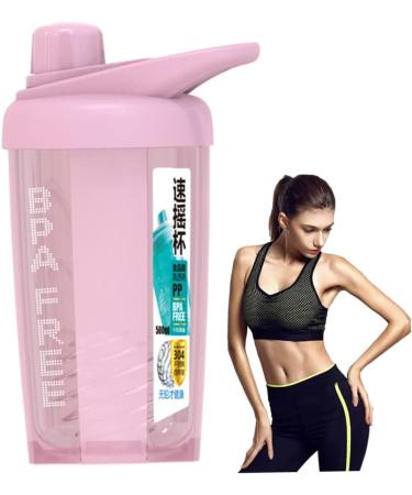 1PC Protein Shaker Bottle Classic Protein Mixer Shaker Bottle with Twist and Lock Portable Pre Workout Protein Drink Shaker Cup for Mixes Cocktails Smoothies and Shakes(Pink) - Buy Online on GoSupps.com