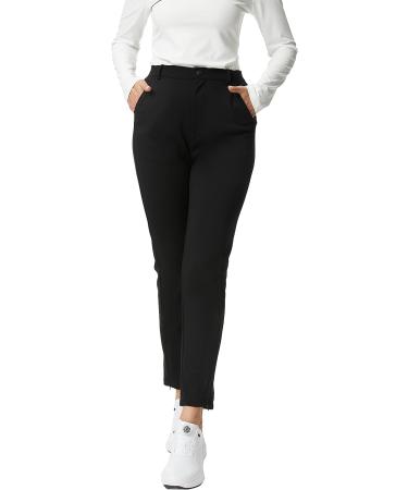 JACK SMITH Women's Stretch Golf Pants with Pockets - Black, Large | Lightweight & Business Casual - Buy Online on GoSupps.com