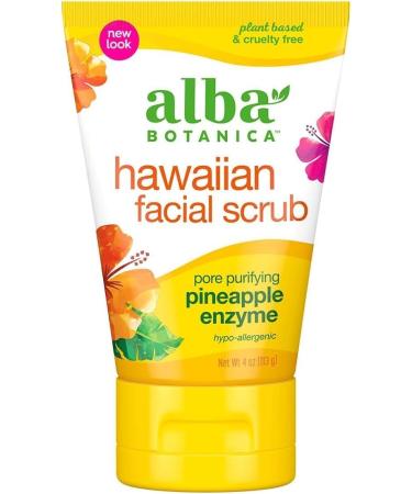 Alba Botanica Facial Scrub Pineapple Enzyme 4 oz
