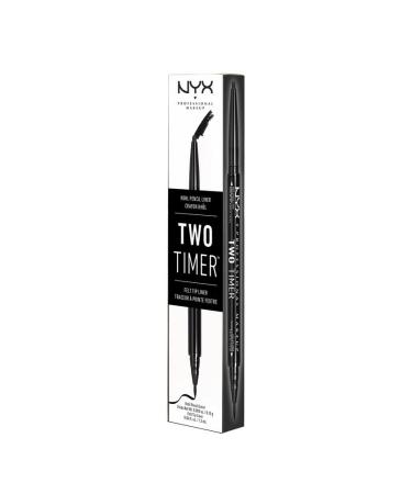 NYX Two-Timer Dual Ended Jet Black Eyeliner Pencil - TT01 - Buy Online on GoSupps.com