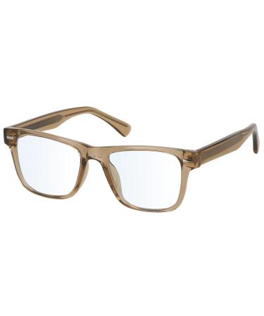 Myiaur Blue Light Filter Computer Reading Glasses for Unisex Anti-Fatigue Computer Glasses Gaming Dark Green Yellow