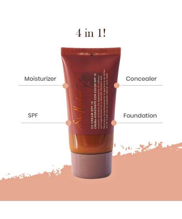 SheaMoisture CC Cream SPF 15 - Prime, Correct, Moisturize, Brighten, and Protect (Light) - Buy Online on GoSupps.com