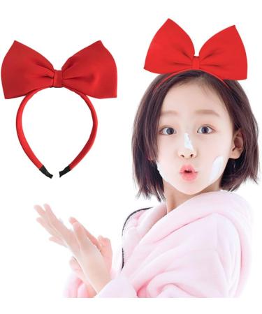Bowknot Headband for Women Red Bows for Hair Accessories Hair Bows for Girls Hair Hoops Bowknot Hair Bands for Christmas Birthday Cosplay - Buy Online on GoSupps.com