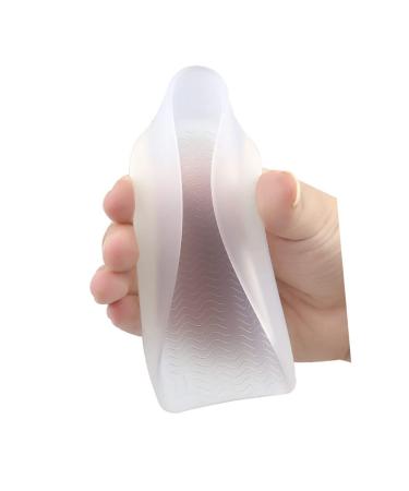 NOLITOY 1 Pair Taller Pad Heel Shoe Inserts Silicone Half Plantar Fasciitis Insoles Hair Stencils for Barbers Insoles for Plantar Fasciitis Flamingo Gift Tags Pad White Women's Shoes