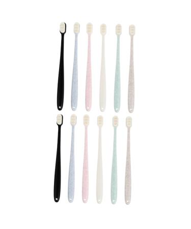 FRCOLOR 12 STK toothbrush cleaning brushes for the household bristle tooth cleaning sensitive gums travel dental floss picks dental pics travel miniature pp charcoal