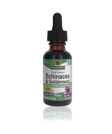 Nature's Answer Enchinacea & Goldenseal | Supports a Healthy Immune System | Super Concentrated Pure Extract | Alcohol-Free, Gluten-Free, Vegan & Kosher Certified 1oz 1 Fl Oz (Pack of 1)