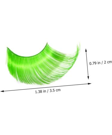 Beaupretty 10 Pairs Halloween Extra Long False Eyelashes Halloween Eyelashes Exaggerated Fake Eyelashes Green Mascara Black Fancy Dress Halloween Costume Lashes Colored Lashes Bulk Slim - Buy Online on GoSupps.com