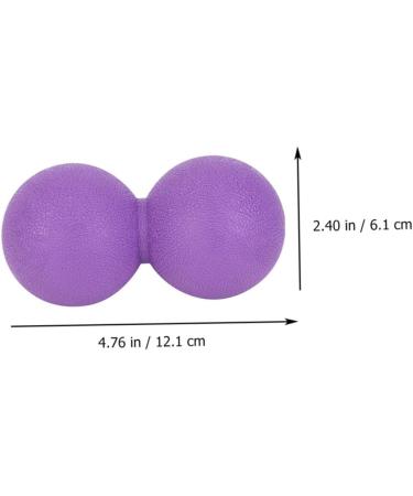 Healeved Yoga Balls - 4 Pieces Lacrosse Balls for Self-Massage & Muscle Pain Relief - Peanut Roller for Fitness - 12.1x6.1cm - Buy Online on GoSupps.com