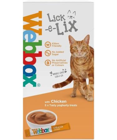 Lick-e-Lix Cat Food Yoghurt Kitten Friendly Wet Soft Creamy Treats - Liver Sausage & Cat Grass - Salmon & Chicken Flavour - Box of 3 - Buy Online on GoSupps.com