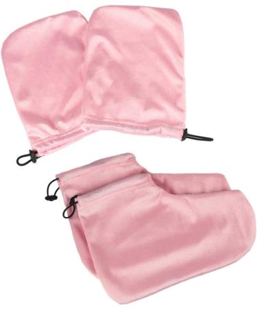 CALLARON 2 Pairs Gloves Heated Glives Parrafin Wax for Hands Paraffin Pedicure Mittens Kids Paraffin Treatments Warm Mittens Paraffin Wax Warmer Kit Nail Tech Accessories Foot Bag Manicure Pink - Buy Online on GoSupps.com