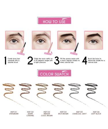 3 in 1 Mapping & Shaping Brow Pencil - Warm Caramel | Women s Makeup & Accessories | Shop Internationally - Buy Online on GoSupps.com