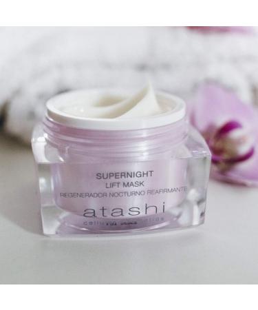 Atashi Supernight - Lifting Mask | Restores Facial Firmness | Rejuvenates Your Look | Hydrates Revitalizes and Tones Skin | Repairs and Protects Against Blue Light | Hyaluronic Acid - 50ml - Buy Online on GoSupps.com