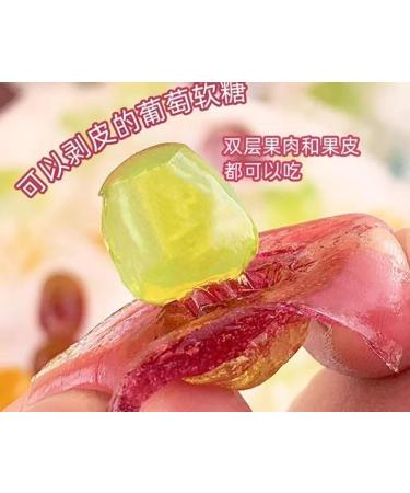 Mango Flavored Peeling Fruit Fudge Fruit Juice Content Candy Assorted Green Grape Strawberry Flavor Soft Candy Chewing Candy sweets desserts Casual Candy Snacks gift pack (Green Grape flavor 5bag) Green Grape flavor 5bag - Buy Online on GoSupps.com