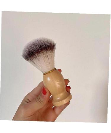 Onsinic Hand Crafted Pure Dachshaar Shaving Brush - Luxury Hardwood Handle for Men | Perfect Gift for Professional Hair Salon Use - 11x3.5cm - Buy Online on GoSupps.com