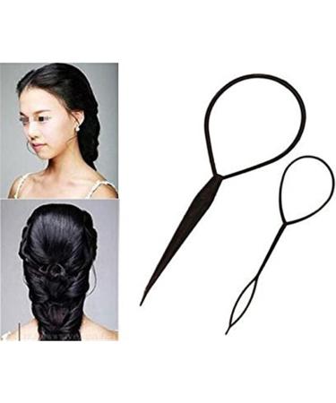 2PCS Women Girl Topsy Tail Hair Braided Ponytail Maker Easy Styling Tool Useful and practical - Buy Online on GoSupps.com