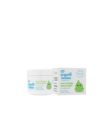 Green People Organic Babies Mum & Baby Rescue Balm 100ml | Natural & Organic Non-Aqueous Balm for Mum & Baby| Eczema-Friendly Gentle on Sensitive Skin | Scent-Free Paraben Free Cruelty Free