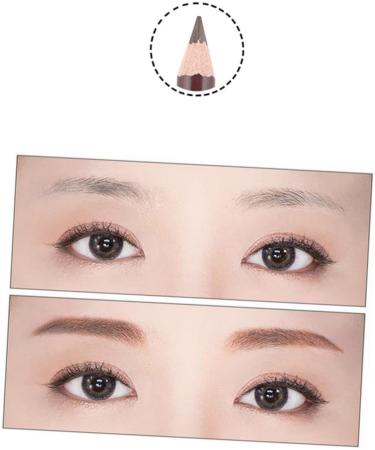 Angoily 2pcs White Eyeliner Beauty Makeup Tools Long Lasting Eyebrow Pencils Gel Make up Eyelash Brush Miss - Buy Online on GoSupps.com