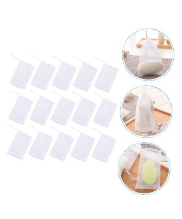 Buy NOLITOY 100 Pcs Soap Bag Foam Net - Mesh Soap Pouch & Saver for Body & Facial - White Shower Loofah - 12x9CM - Perfect for International Shipping - Buy Online on GoSupps.com