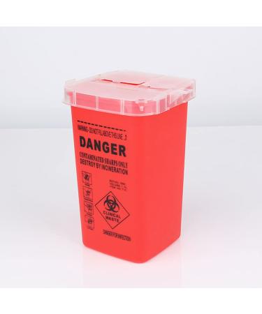 DOITOOL Sharps Container - Small Disposal for Needles, Blades & Dermaplane - Home & Tattoo Use - Red - Buy Online on GoSupps.com