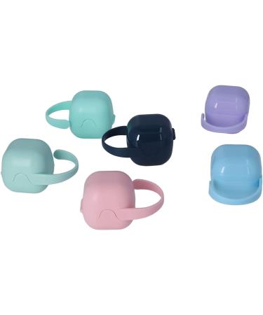 6 Pack Pacifier Cover - Food Grade PP Holder in 6 Colors for Baby Pacifiers & Snacks | International Shipping - Buy Online on GoSupps.com