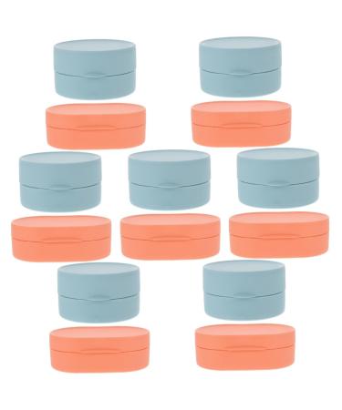 Ciieeo 14 Pcs Boxes Soap Box Vessel Sink Soap Case Counter Sink Soap Dishes Sink Soap Pad Shower Removable Soap Drainers Water Drain Soap Portable Wash Sink Travel Multipurpose Sponge Abs