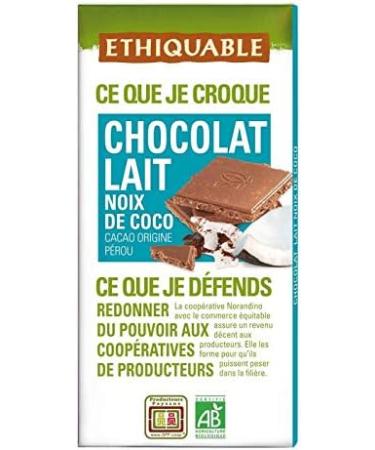 ETHIQUABLE - Coconut Milk Chocolate 100G - Set of 4 - Buy Online on GoSupps.com