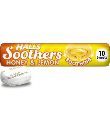 Halls Soothers Honey & Lemon 5 x 45g Bars - Sore Throat Relief Lozenges - Buy Online on GoSupps.com