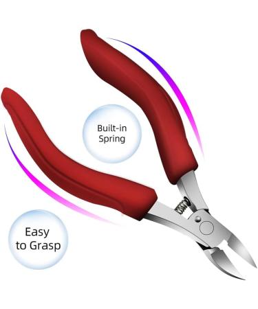Professional Toenail Nail Clippers Super Sharp Nail Clippers for Thick & Ingrown Strong Toenails Stainless Steel Pedicure Foot Care Nail Clippers Set of 9 Nail Scissors with Nail File - Buy Online on GoSupps.com