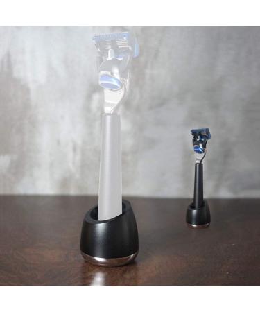 Yardwe Shaving Stand for Men - Black Razor Brush Holder & Shaving Brush Stand | International Shipping Available - Buy Online on GoSupps.com