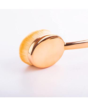 Yoseng Oval Foundation Brush Set - 5 Pcs Toothbrush Makeup Brushes for Flawless Liquid & Cream Application with Case - Buy Online on GoSupps.com