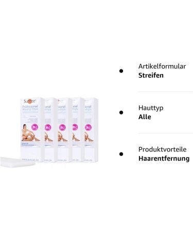 Sunzze Fleece Strips 5x100 - Durable Hair Removal for Warm Wax & Sugar Paste | Silky Smooth Skin | International Shipping - Buy Online on GoSupps.com