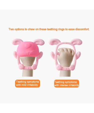 PandaEar Baby Teether and Mitten 2 Pack - Chew Toys for Pain Relief and Breastfeeding Babies 0-12 Months - Buy Online on GoSupps.com
