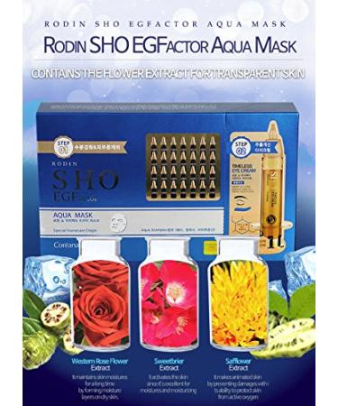 Wrinkle Reducing 2 Step Aqua Mask with Eye Cream - Hydrating Face Masks for Fine Lines - 10 Count - Buy Online on GoSupps.com
