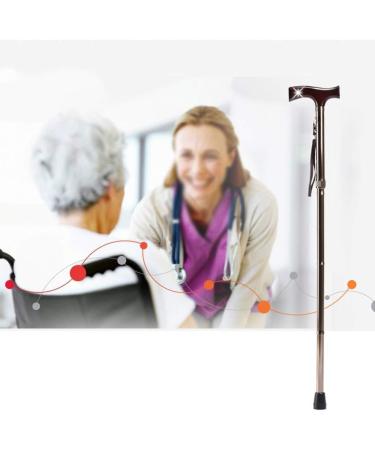 Folding Lightweight Walking Stick/Portable Crutches Cane Non Slip Unisex-Adjustable Height 70-92cm Practical Independence - Buy Online on GoSupps.com