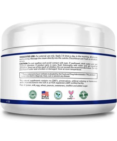 Research Verified Cuticle Cream - Heal & Maintain Healthy Cuticles & Nail Beds - 2 Oz - Made in the USA - Best International Shipping - Buy Online on GoSupps.com