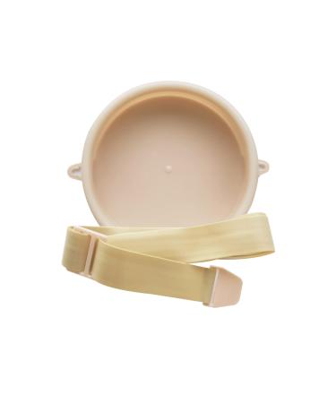 Stoma Ostomy Waterproof Bath Cover Silicone Shower Cover with Adjustable Belt Beige