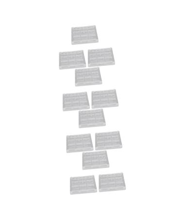 Beavorty 12 Pcs Eye Shadow Box Blush for Cheeks Lip Eye Make up Empty Eyeshadow Pallets Platen Square